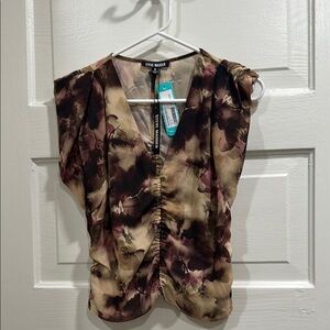 Steve Madden Women's Brown and Cream Blouse